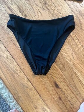 Andie swim high waisted high black bottoms